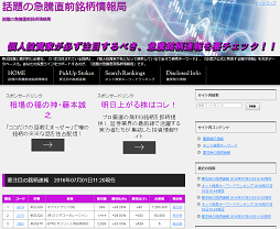 話題の急騰直前銘柄情報局