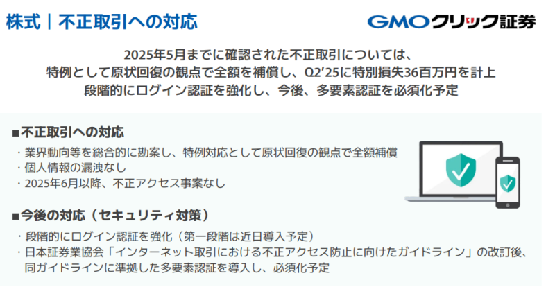 不正取引への対応